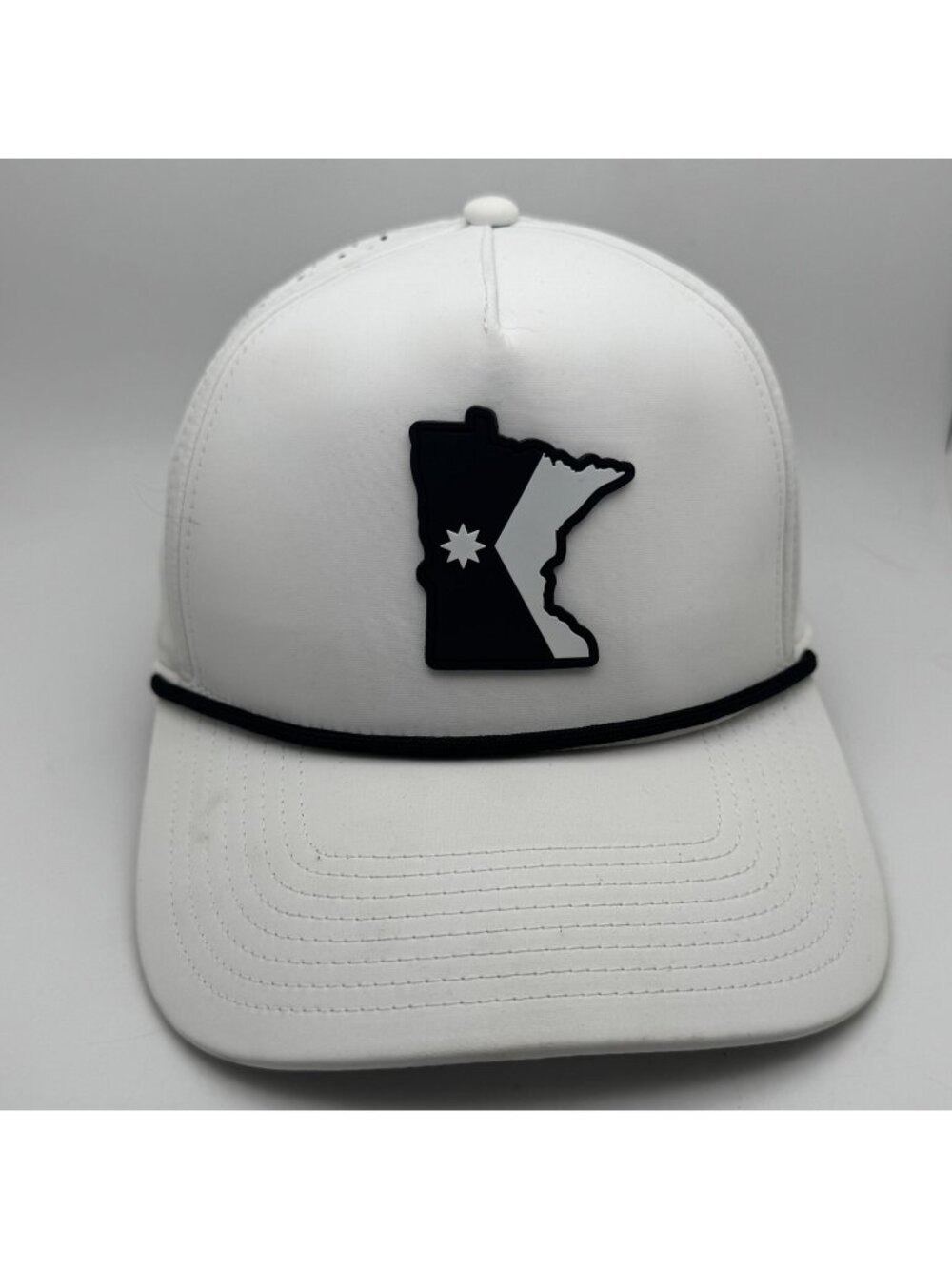 Branded Bills Minnesota MN Flag State Performance Golf Hat Cap White Black